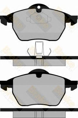 BRAKE ENGINEERING pa1116 -  Комплект тормозных колодок, дисковый тормоз